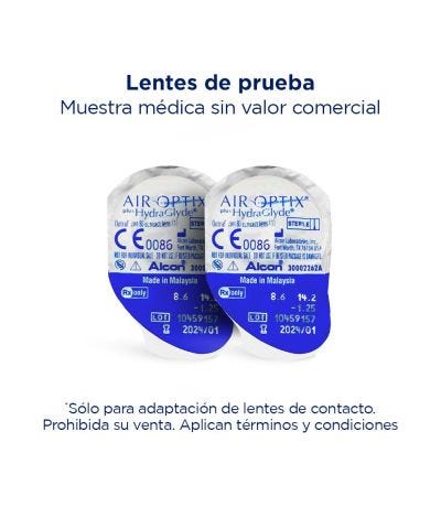 Lente de prueba AIR OPTIX Plus HydraGlyde