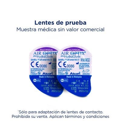 Lente de prueba AIR OPTIX Plus HydraGlyde Multifocal