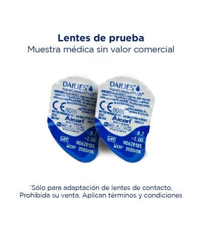 Lentes de prueba Dailies AquaComfort Plus