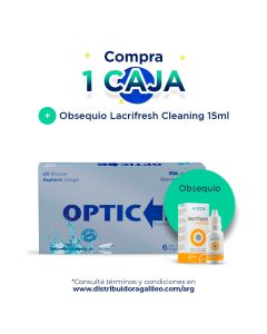 Promoción Optic HD XR - Por 1 caja lleva lacrifresh cleaning de 15ml en Distribuidora Galileo Argentina durante mayo