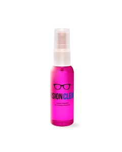Líquido limpia cristales para anteojos y pantallas Vision Clear, Tilcara 45ml. Con gamuza y bolsa individual.